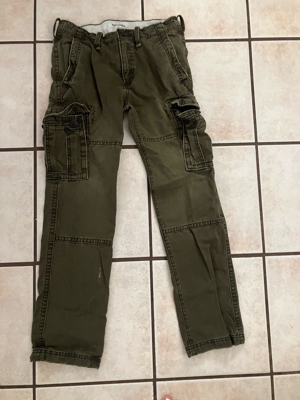 abercrombie kids Olive Green Cargo Pants